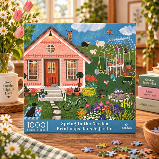 Galison Spring Garden 1000 Jigsaw Puzzle Galison