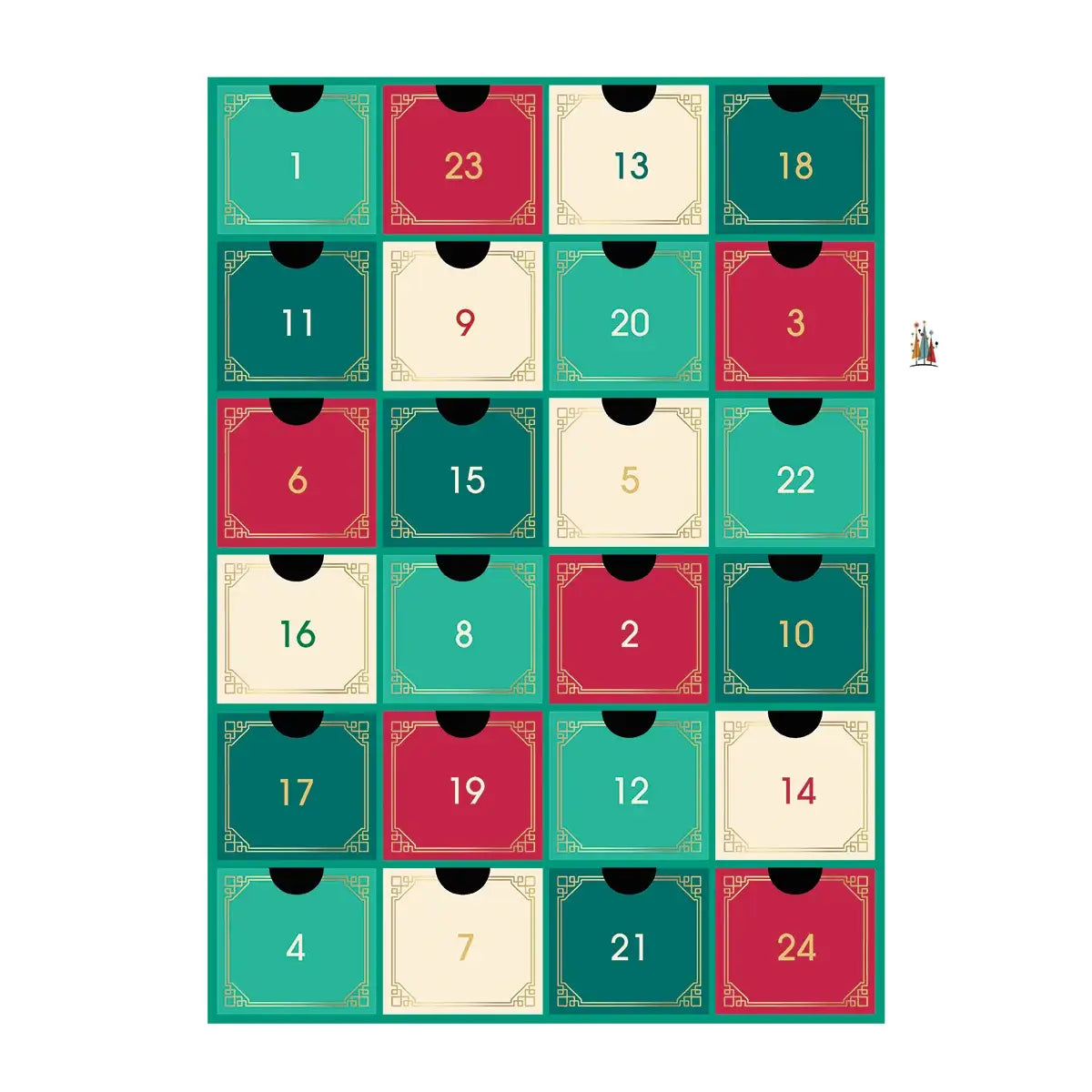 Modern Fine Art Christmas Advent Calendar Eurographics