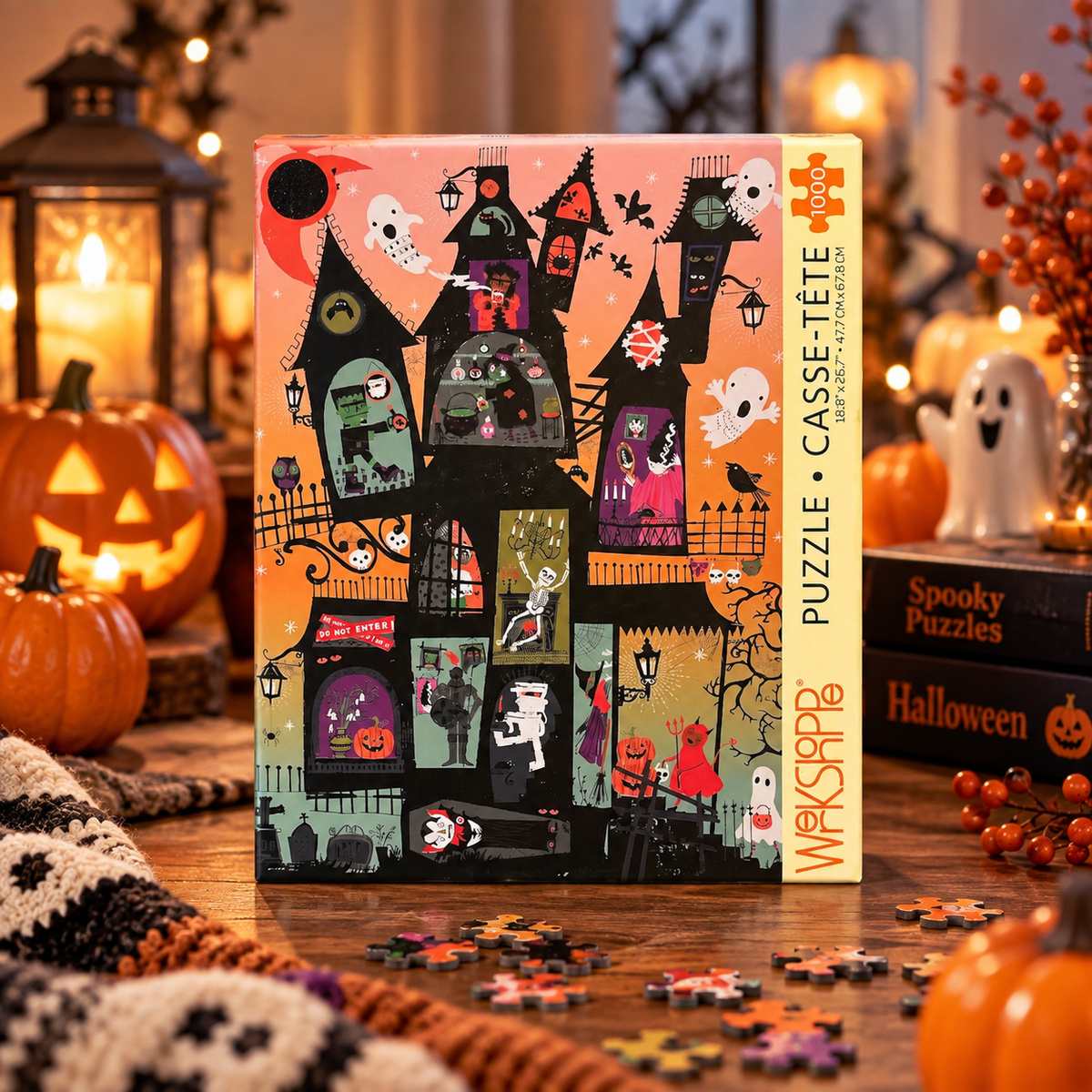 WerkShoppe Haunted House 1000 Piece Jigsaw Puzzle WerkShoppe
