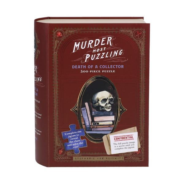 Murder Most Puzzling Death of a Collector 500-Piece Puzzle Chronicle Books