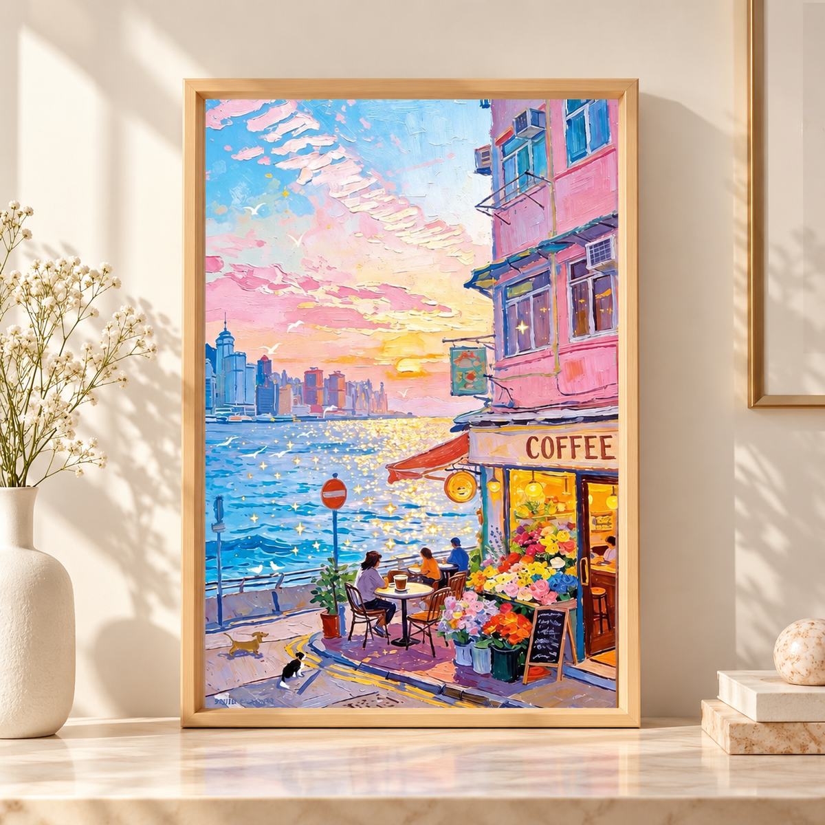Sunset Café 500 Piece Jigsaw Puzzle ZHIJU