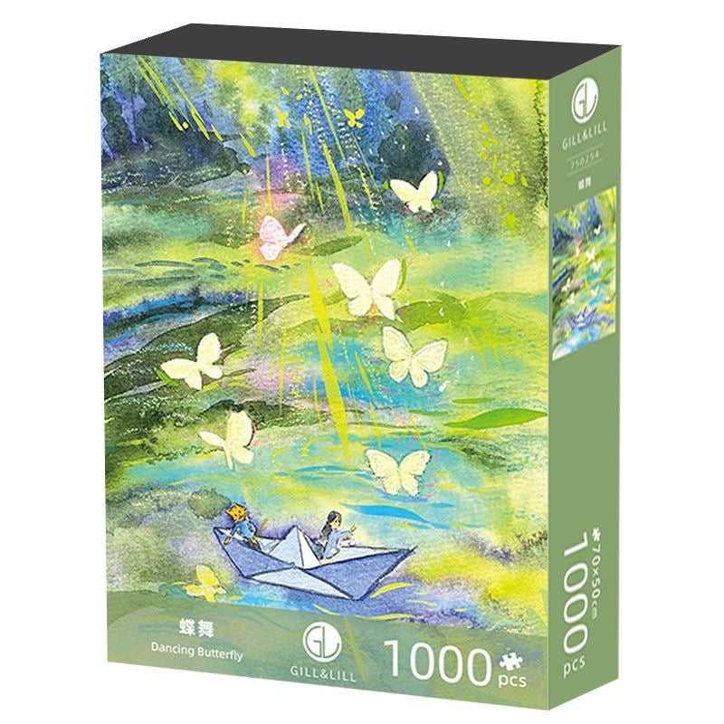 Gill & Lill Dancing Butterfly 1000 Piece Puzzle CHILL PUZ