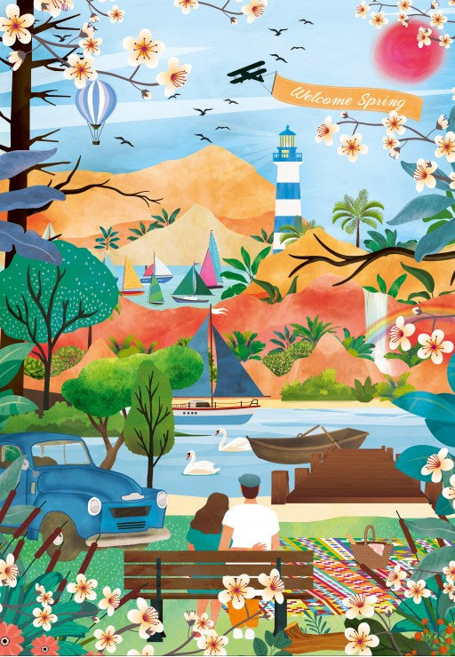 Welcome Spring 1000 Piece Puzzle