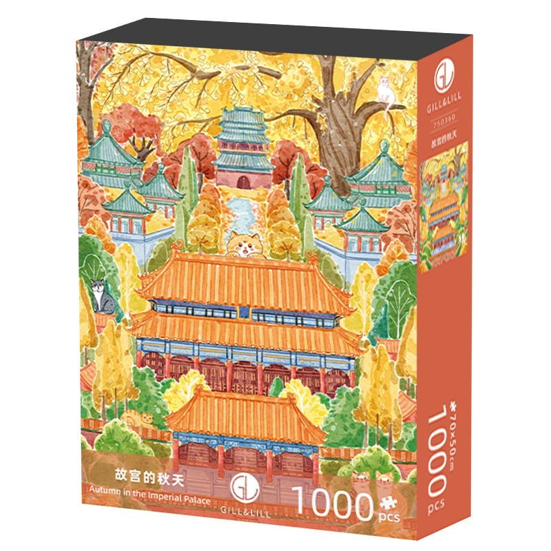 Gill & Lii Autumn in the Imperial Palace 1000 Piece Puzzle Gill & Lill