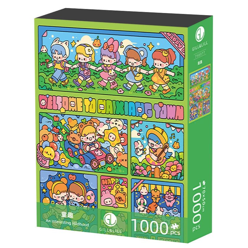Gill & Lill An Interesting Childhood 1000 Piece Puzzle Gill & Lill