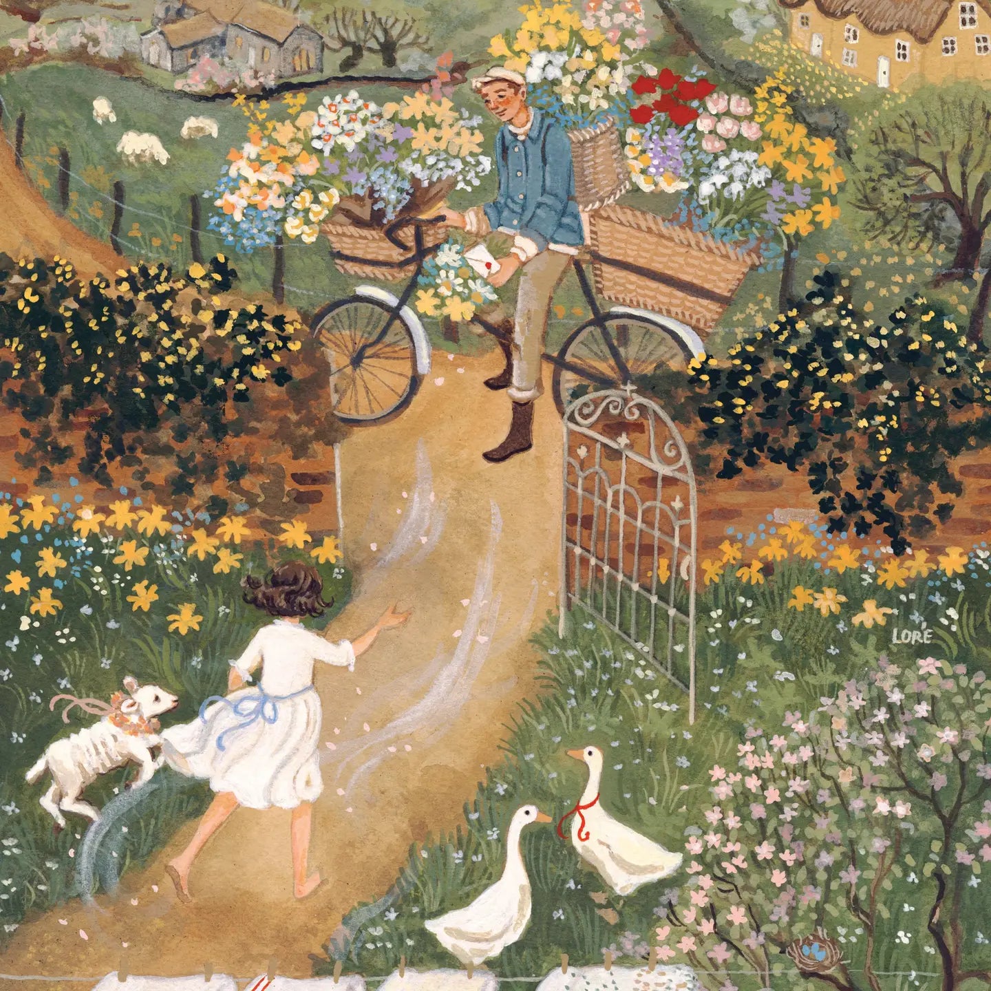 Delivering Spring 1000 Piece Jigsaw Puzzle New York Puzzle Company
