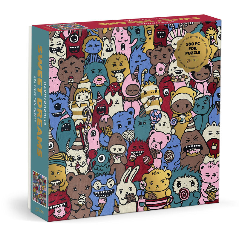 Galison Barbtropolis Sweet Dreams 500 Piece Foil Puzzle Galison