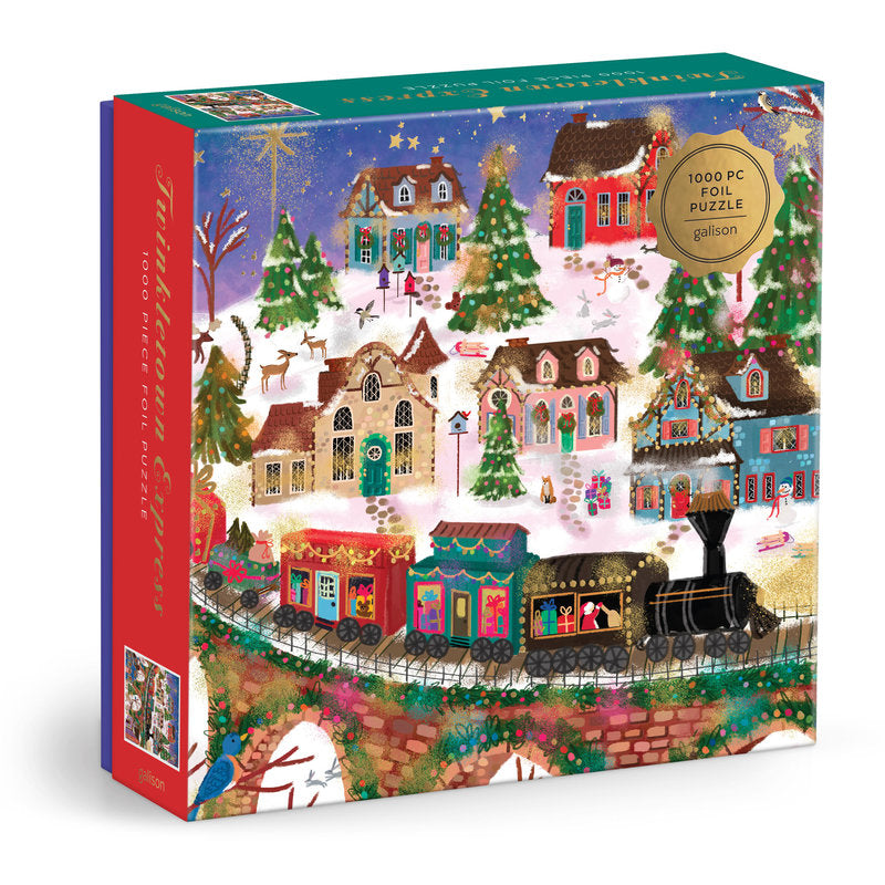Galison Twinkletown Express 1000 Piece Foil Puzzle