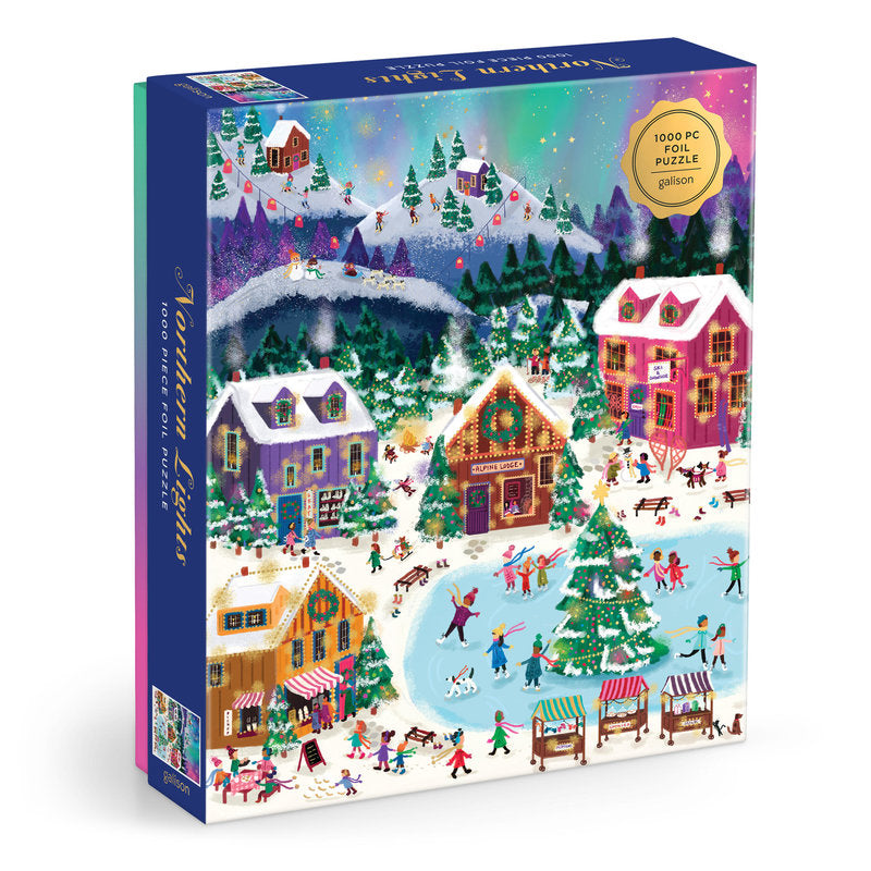 Galison Northern Lights 1000 Piece Foil Puzzle