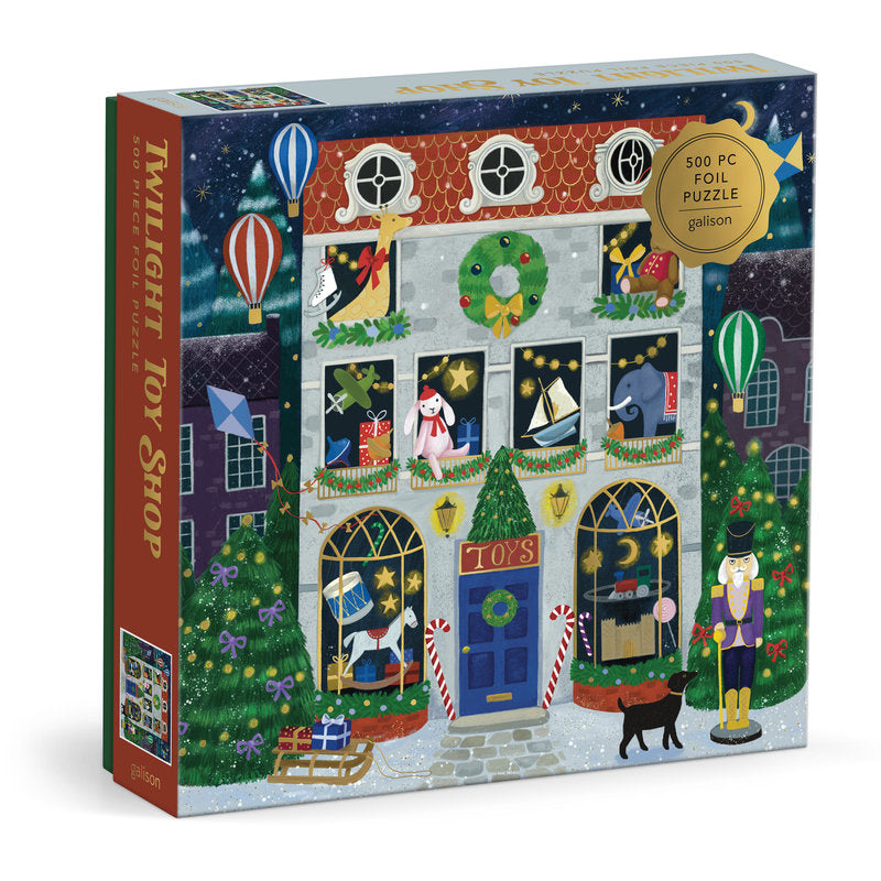 Galison Twilight Toy Shop 500 Piece Foil Puzzle