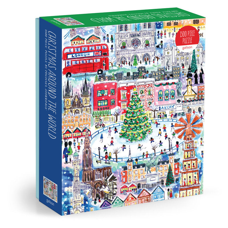 Galison Christmas Around the World 1500 Piece Puzzle