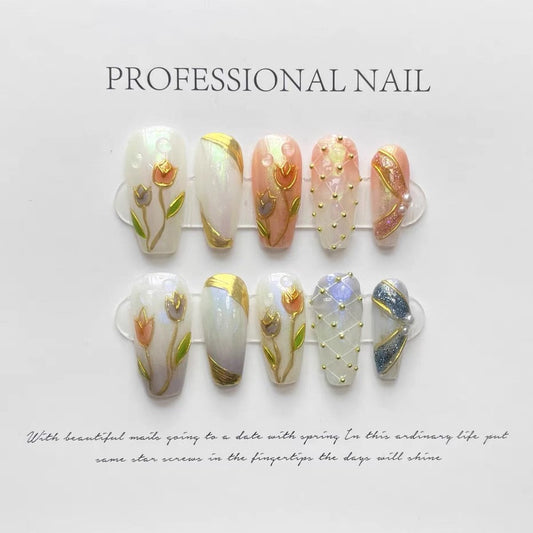 Sweet Tulip Dream Press-on Nails V Boutique Studio