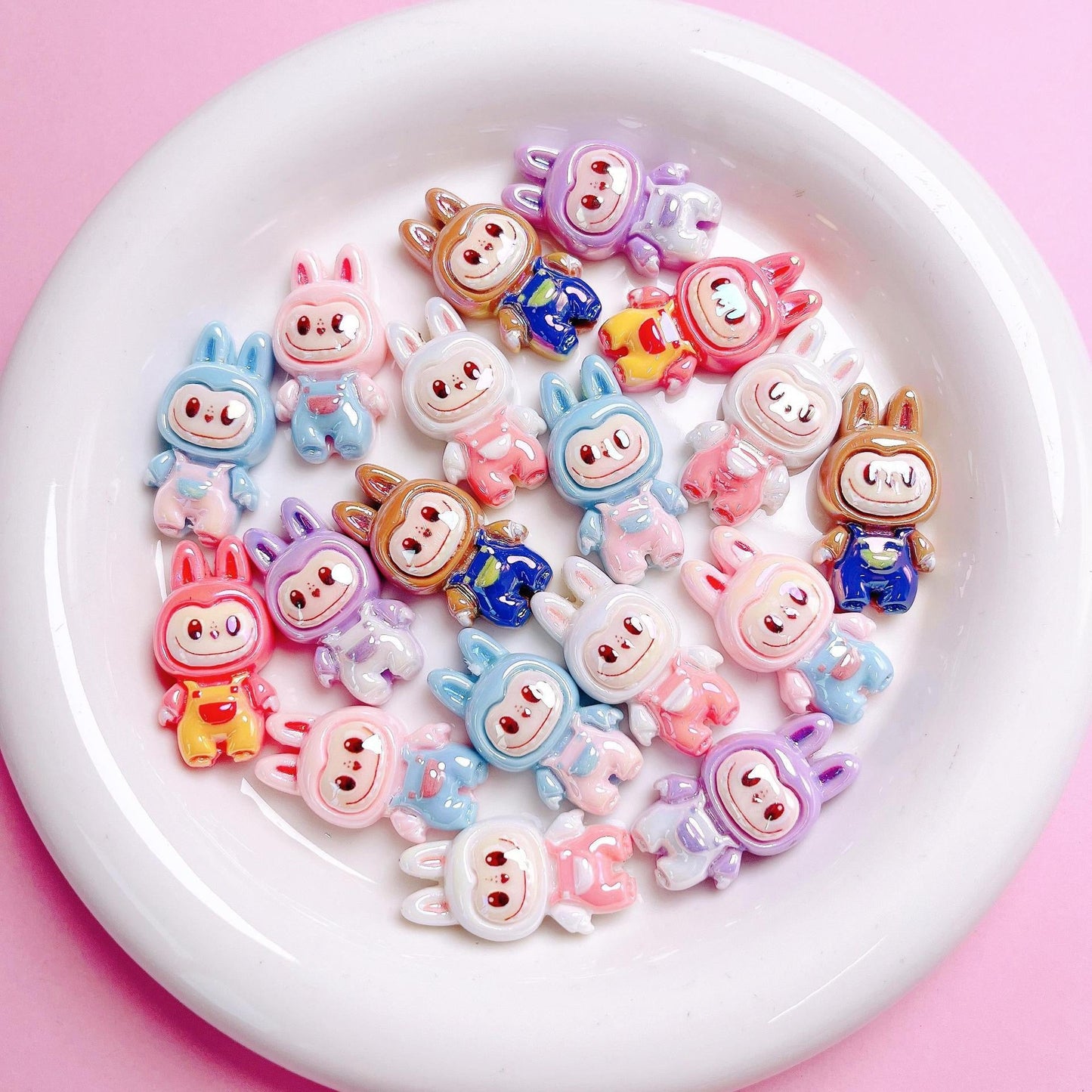 Kawaii Bunny Resin Charms – DIY Beads for Phone Charms & Keychains V Boutique Studio