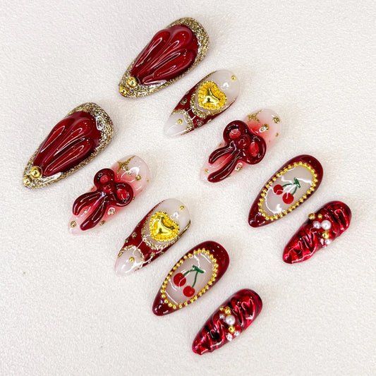 Cherry Blossom Press-on Nails V Boutique Studio