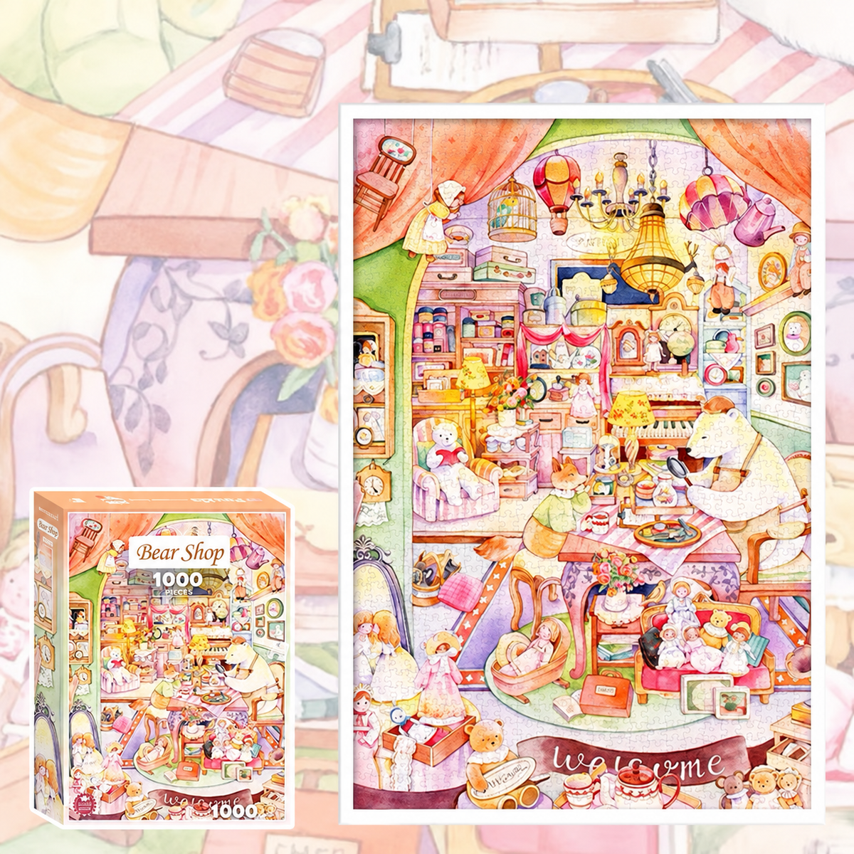 Bear Shop 1000 Piece Jigsaw Puzzle Gubu