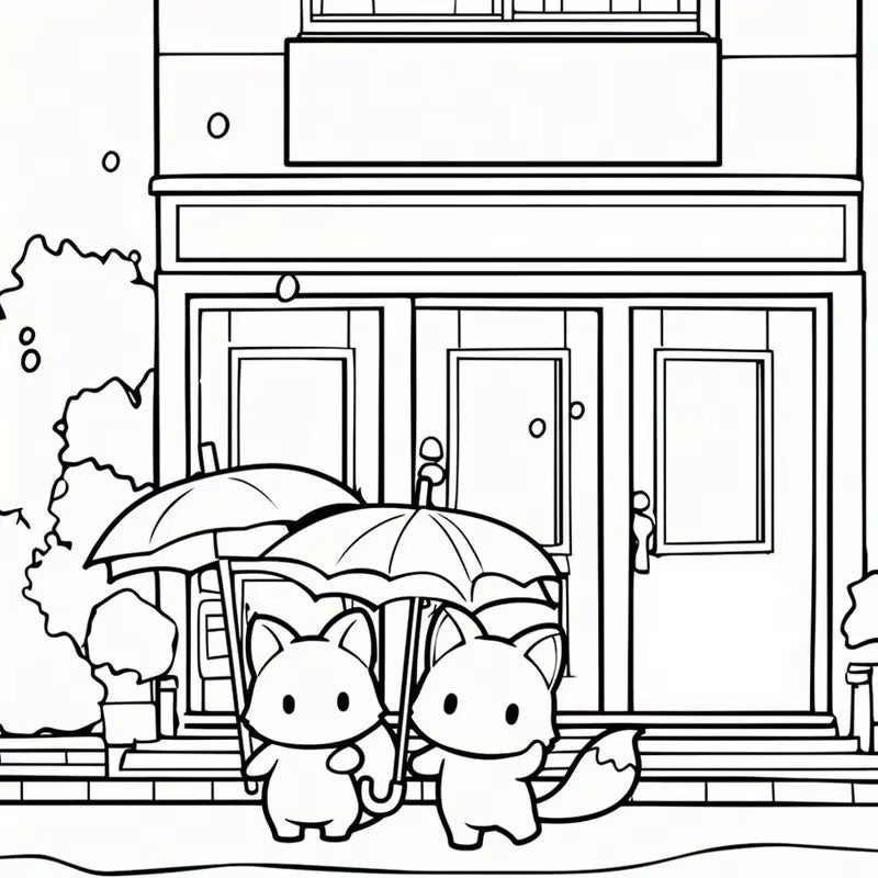 Cute & Cozy Coloring Book – Kawaii Relaxation