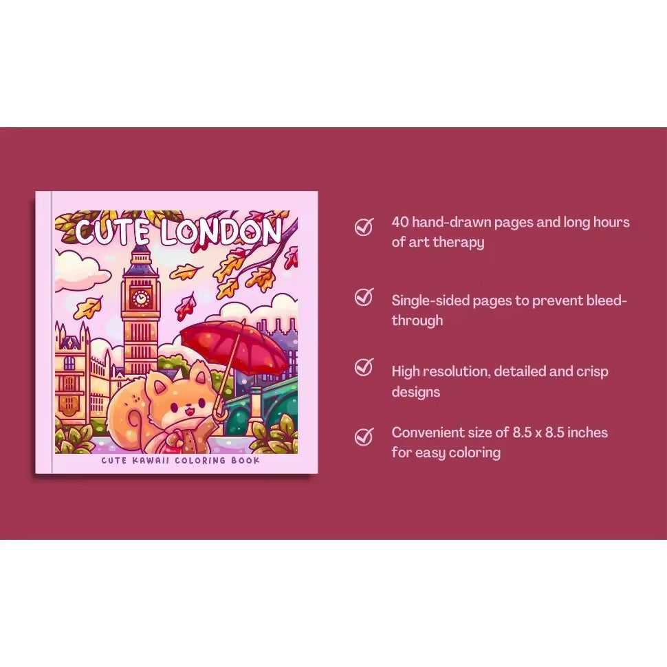 Cute & Cozy Coloring Book – Kawaii Relaxation