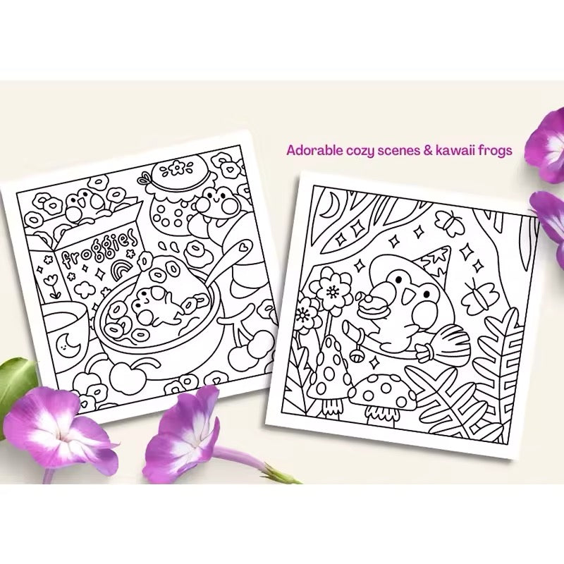 Cute & Cozy Coloring Book – Kawaii Relaxation