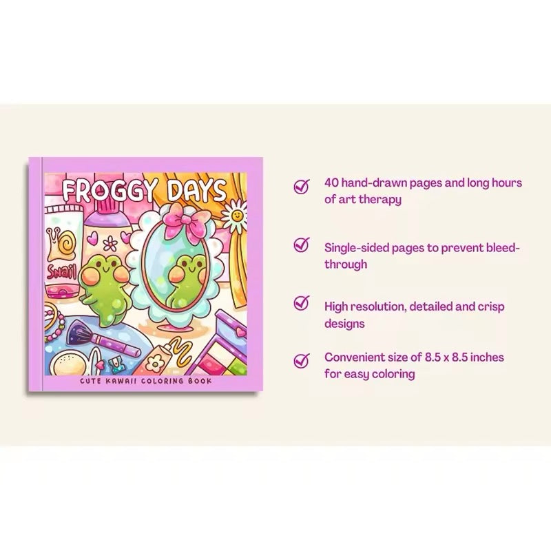Cute & Cozy Coloring Book – Kawaii Relaxation