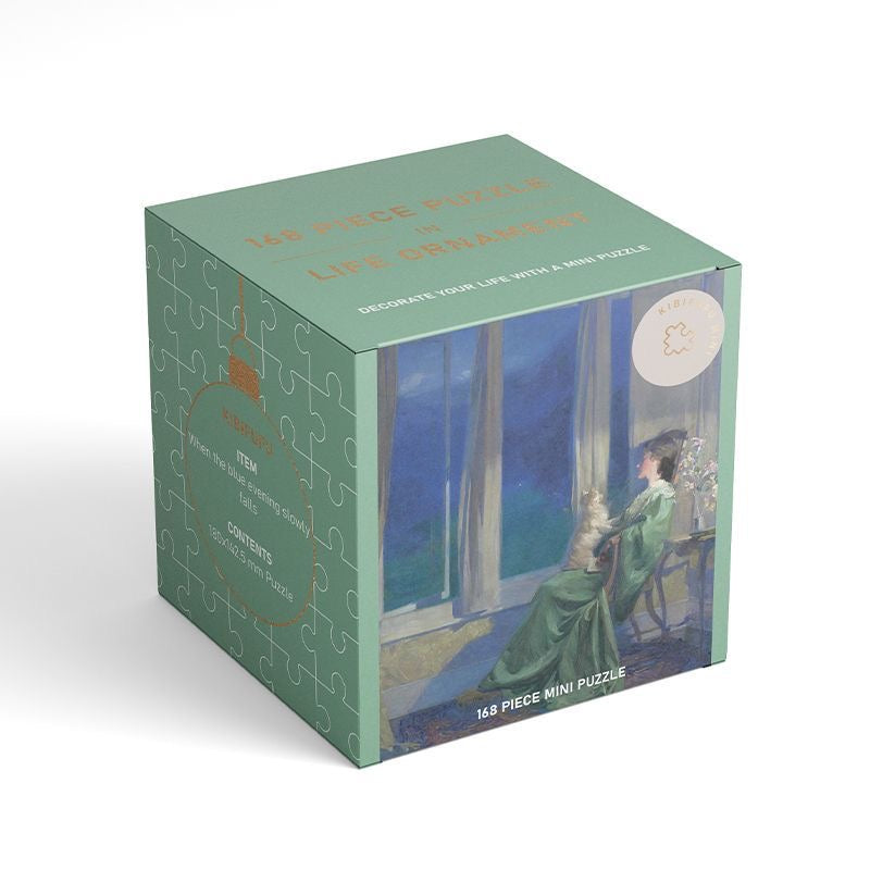 Kibifufu 12-Pack 168 Piece Mini Jigsaw Puzzle Collection 01 | Art Series Gift Set Kibifufu