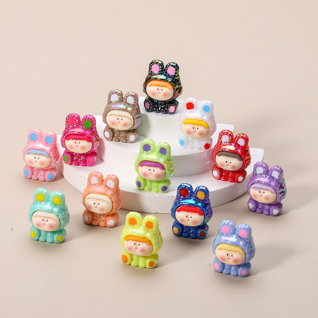 Mini Bunny Resin Figurines – Kawaii Desk Decorations