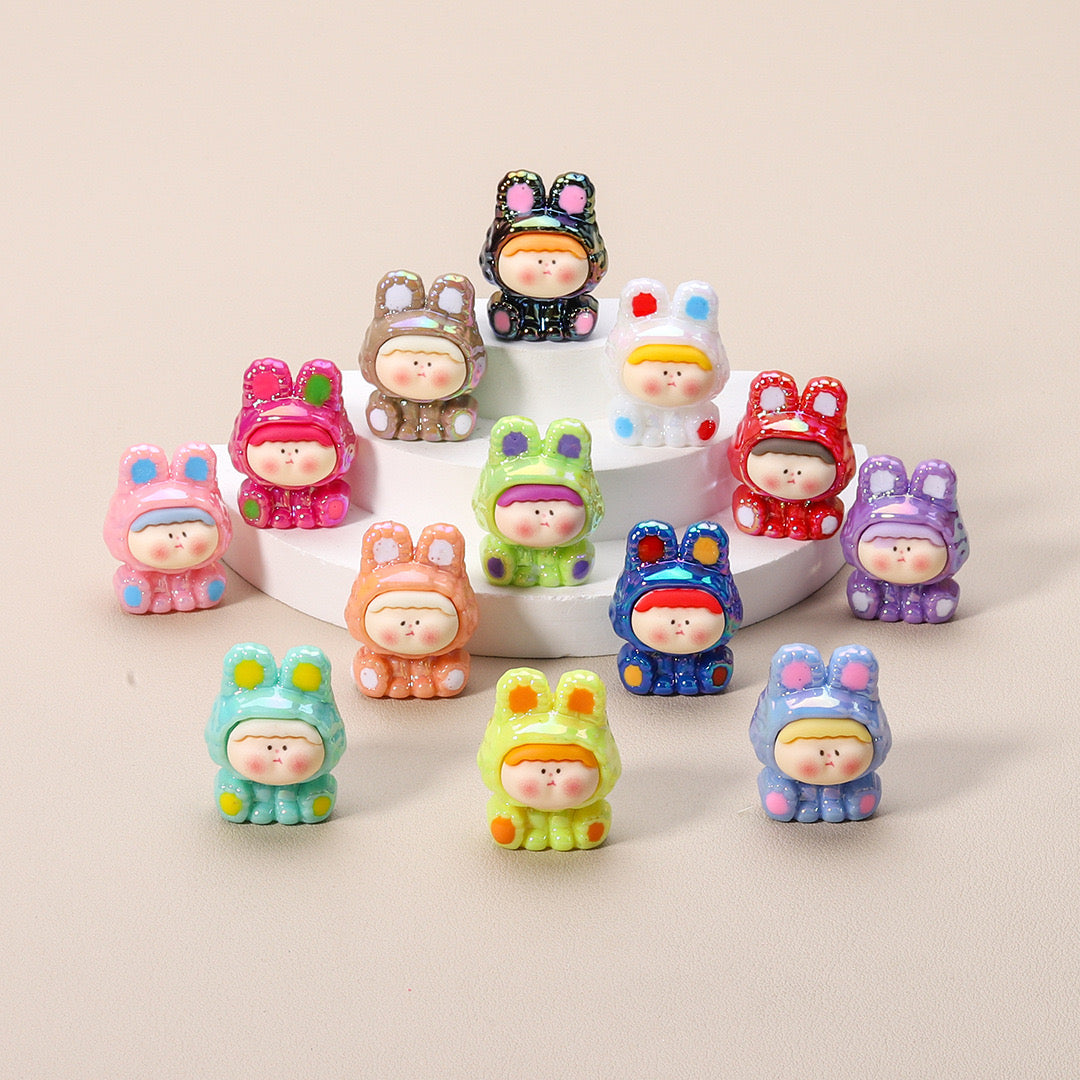 Mini Bunny Resin Figurines – Kawaii Desk Decorations