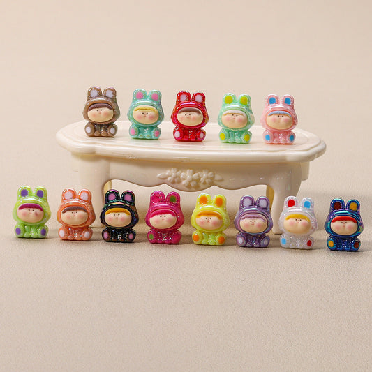 Mini Bunny Resin Figurines – Kawaii Desk Decorations V Boutique Studio