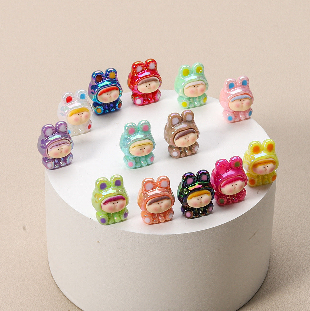 Mini Bunny Resin Figurines – Kawaii Desk Decorations