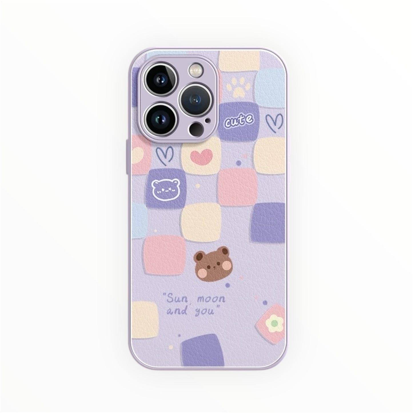 Sweet Checkered Bear Phone Case