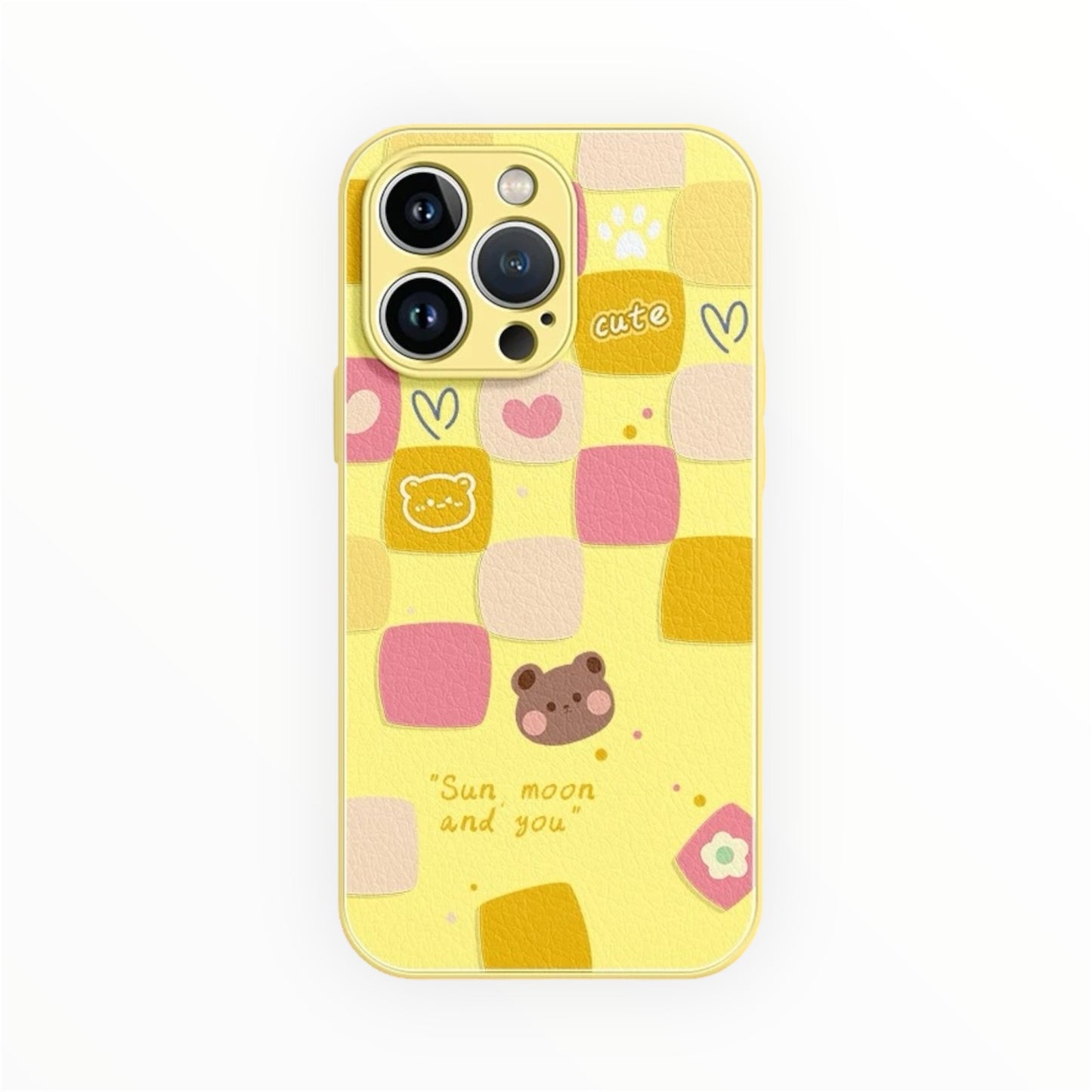 Sweet Checkered Bear Phone Case