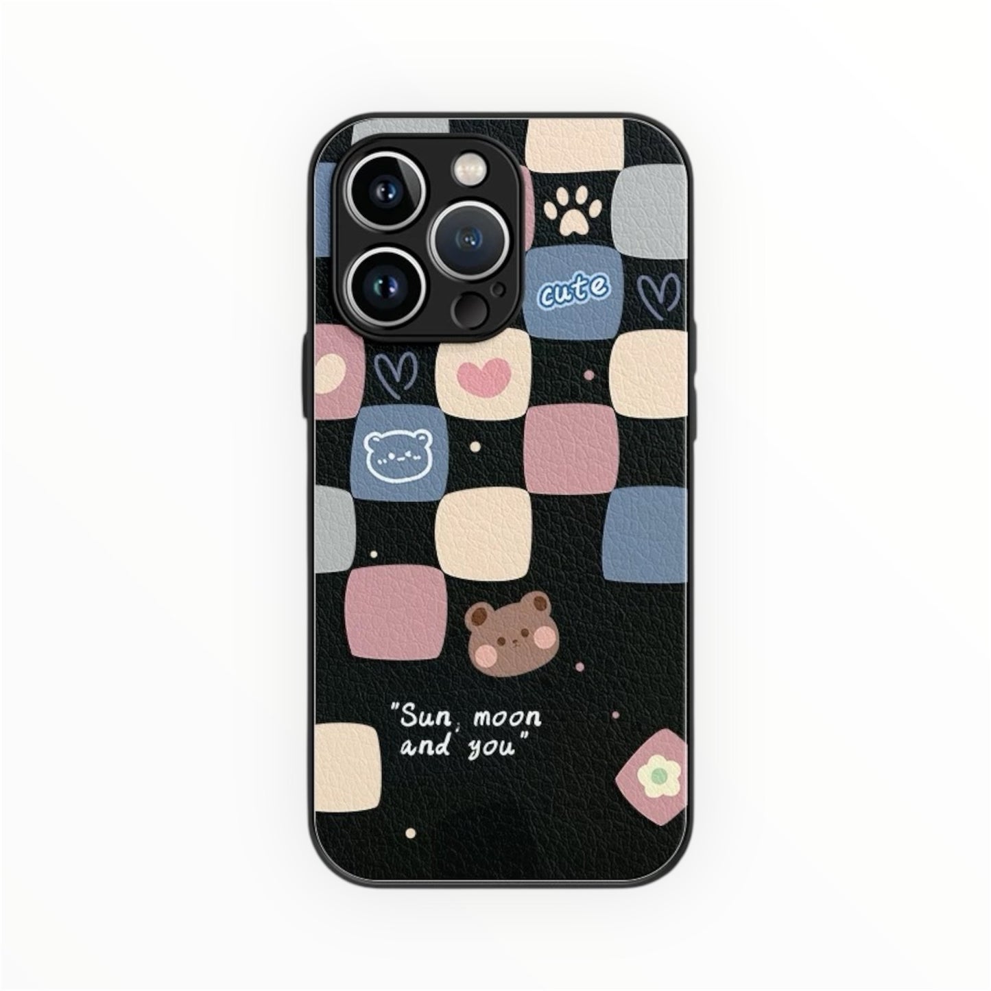 Sweet Checkered Bear Phone Case