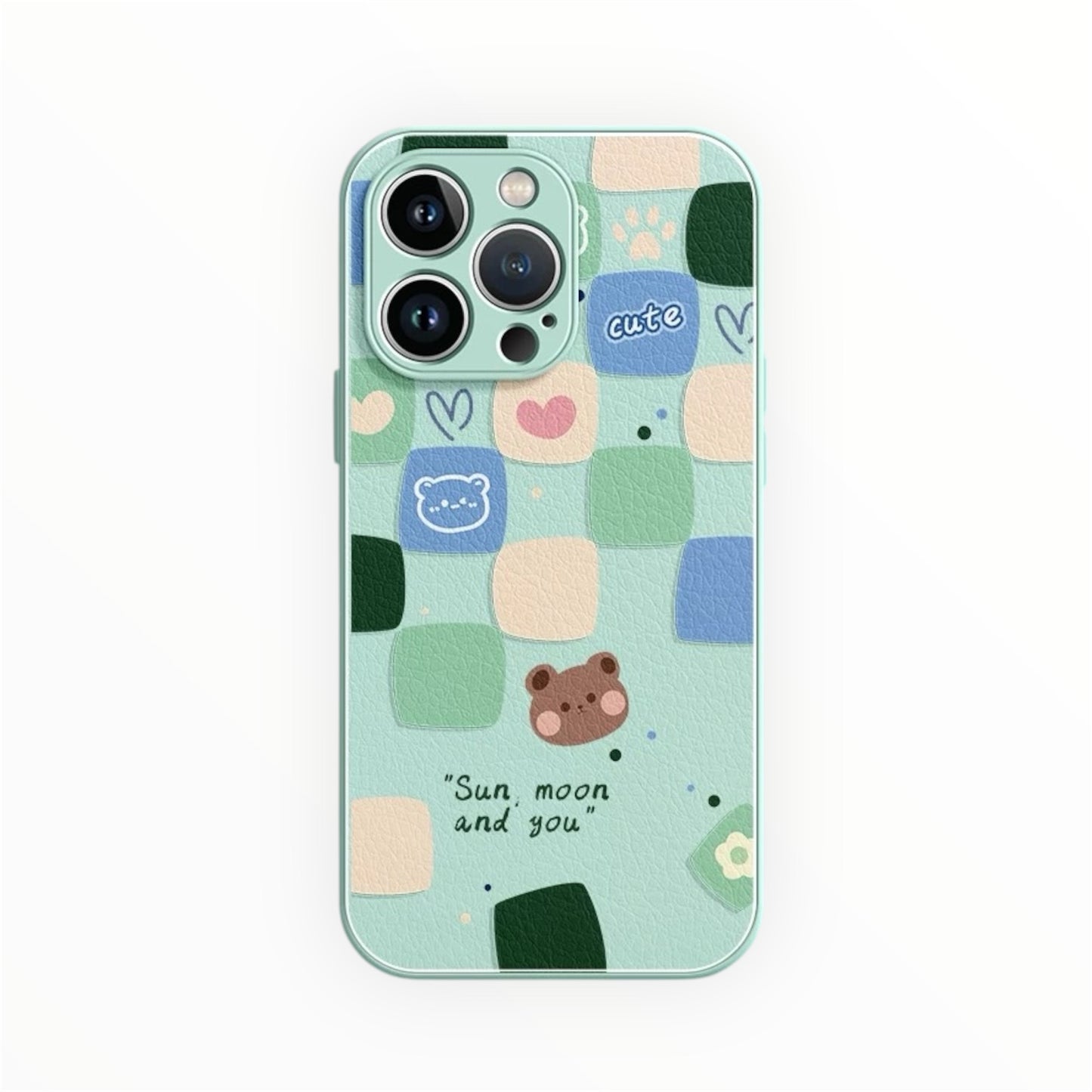 Sweet Checkered Bear Phone Case