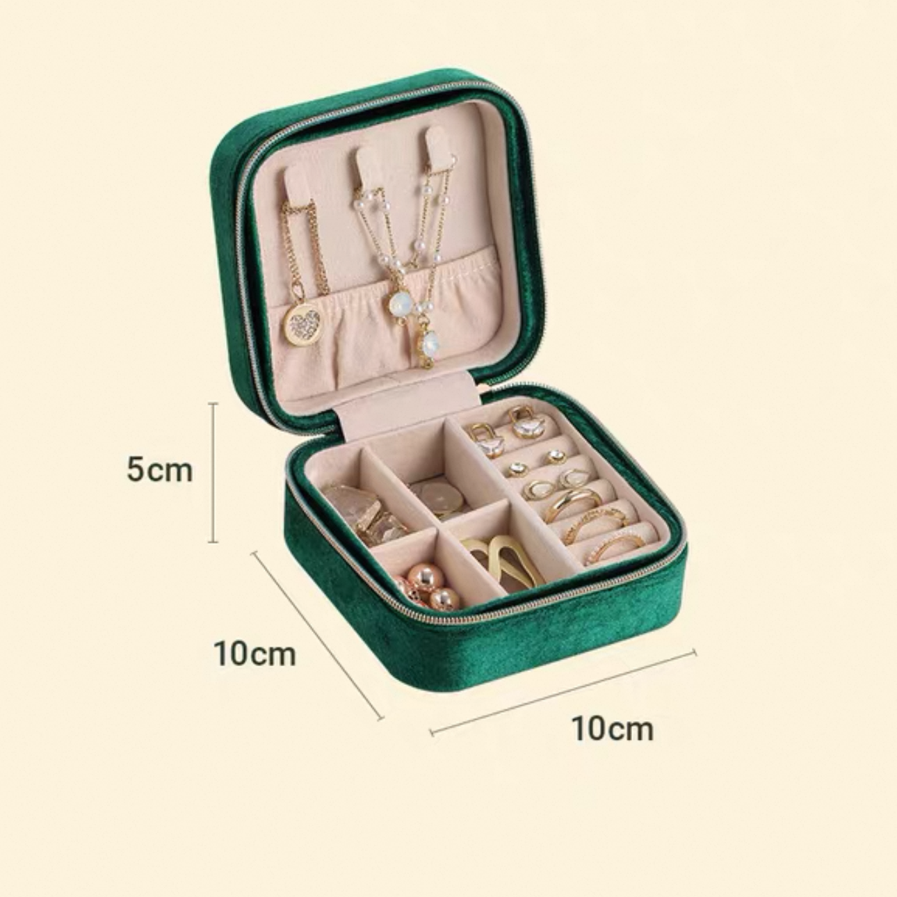 Custom Travel Jewelry Box – Personalized Organizer with Hooks & Rings
