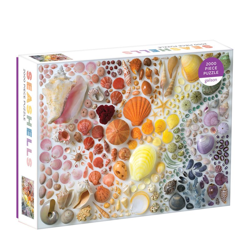 Rainbow Seashells 2000 Piece Puzzle Galison