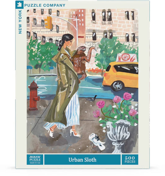 Urban Sloth 500 Piece Jigsaw Puzzle New York Puzzle Company