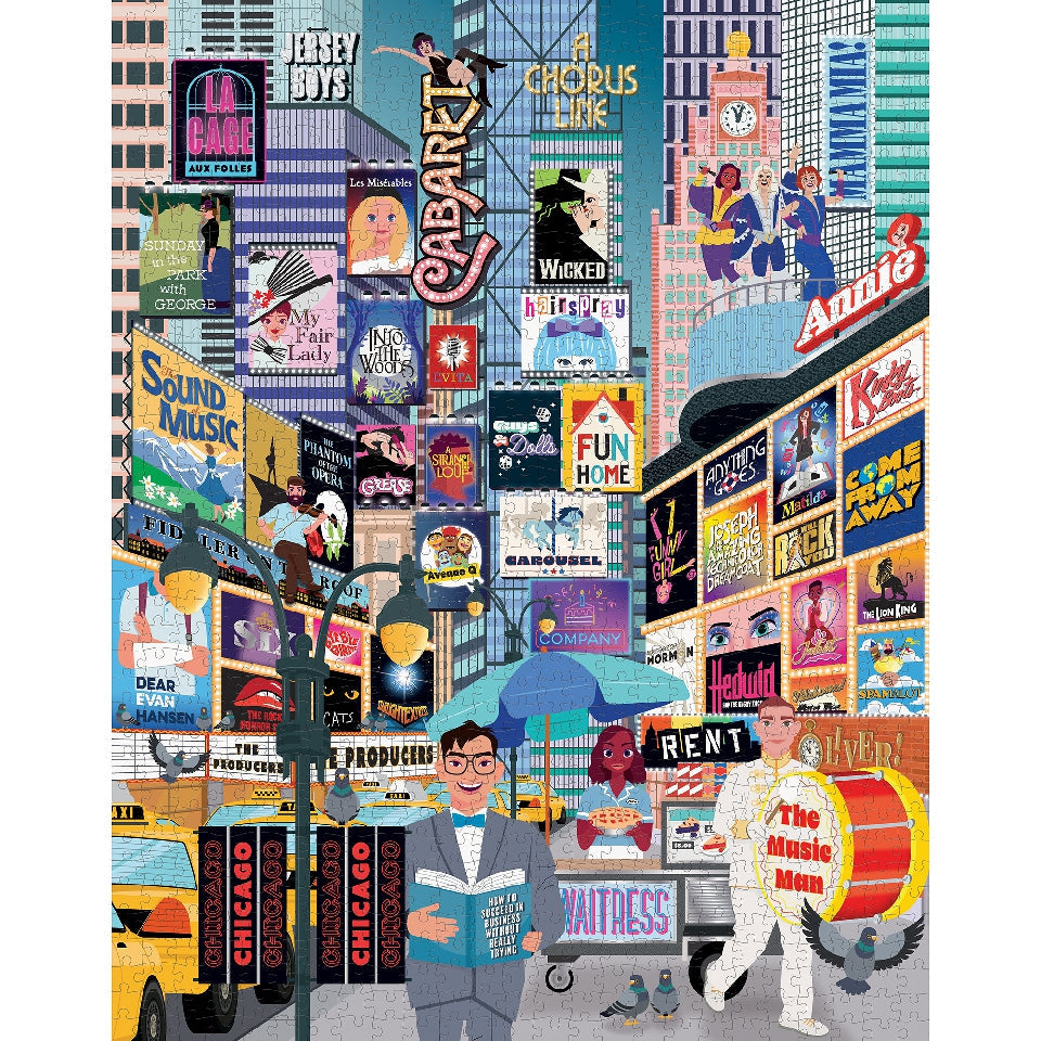 50 Must-See Musicals Bucket List 1000 Piece Jigsaw Puzzle Ridley's Games