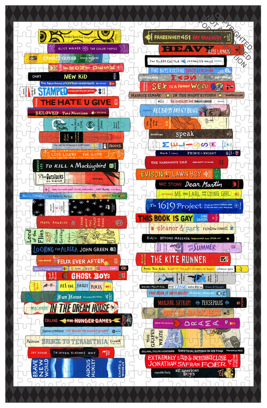 Bibliophile Banned Books 500 Piece Puzzle