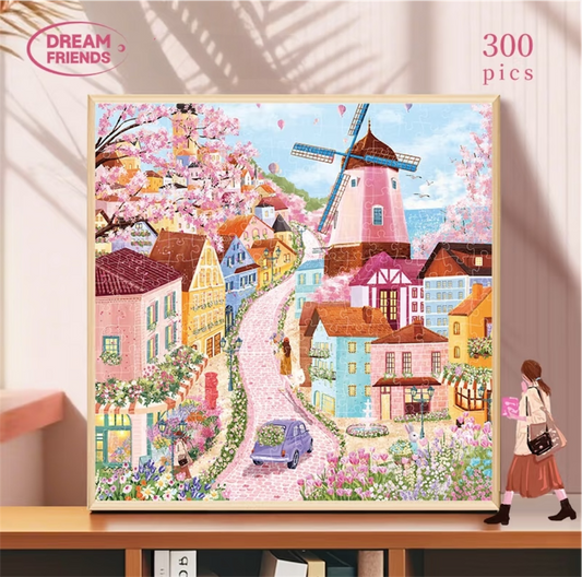 Four Seasons Village Puzzle Set