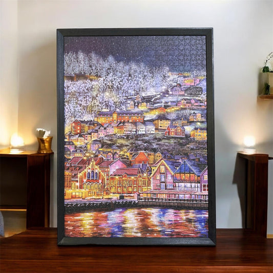 Norwegian Snowy Night 500 Piece Puzzle