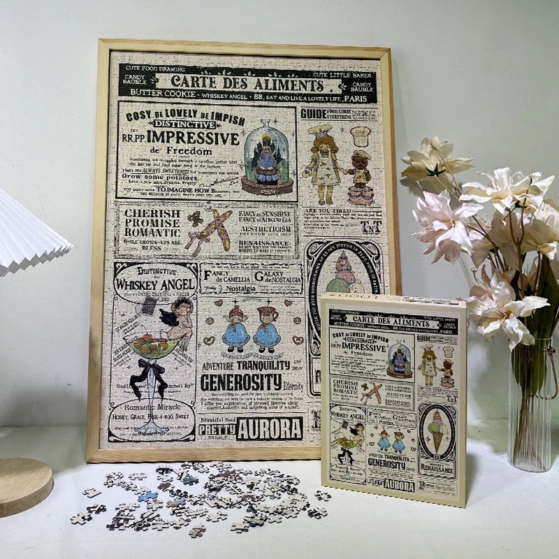 Carte Des Aliments 1000 Piece Puzzle