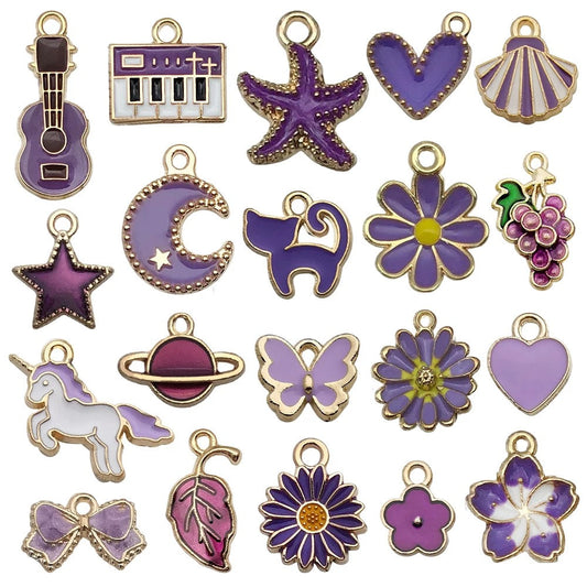 Mixed 20 Pcs DIY Jewelry Making Charms V Boutique Studio