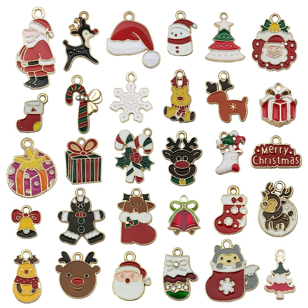 Mixed 30 Pcs DIY Jewelry Making Charms V Boutique Studio