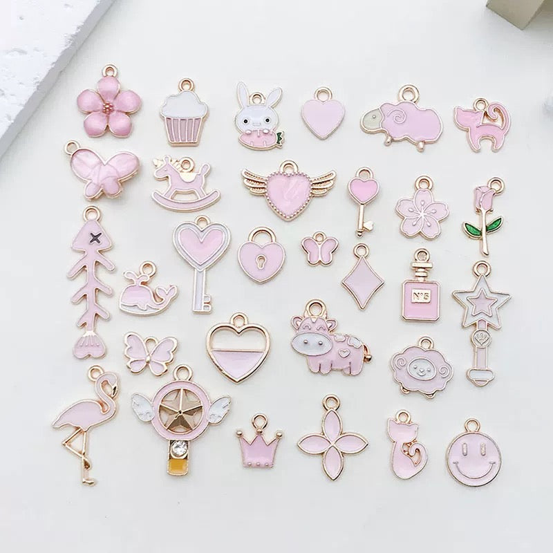 Mixed 20 Pcs DIY Jewelry Making Charms V Boutique Studio