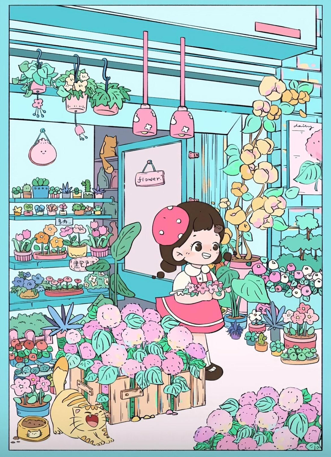 Adorable Room Scene Stickers – 3D Mini DIY for Journals & Scrapbooking
