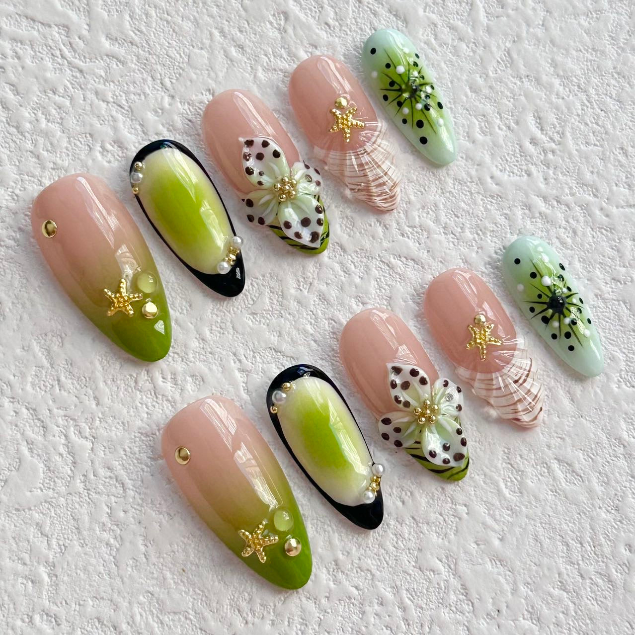 Green Oasis Press-on Nails