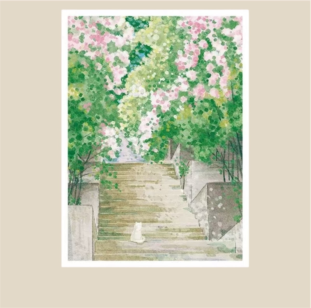 Spring on the Steps 500 Piece Jigsaw Puzzle