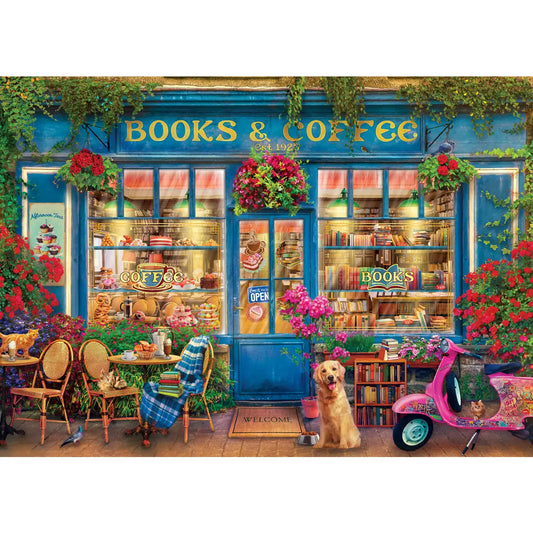 Books & Coffee 1000 Piece Puzzle