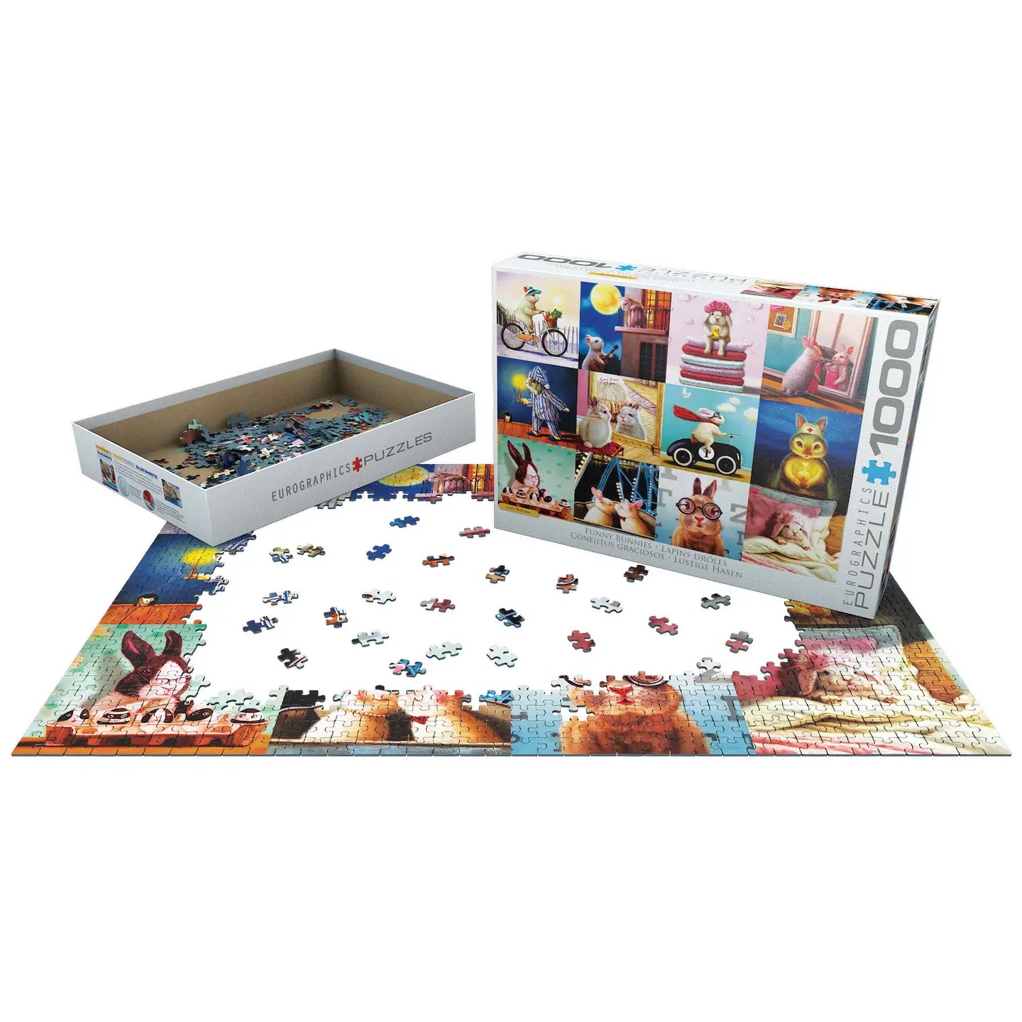 Funny Bunnies 1000 Piece Puzzle Eurographics