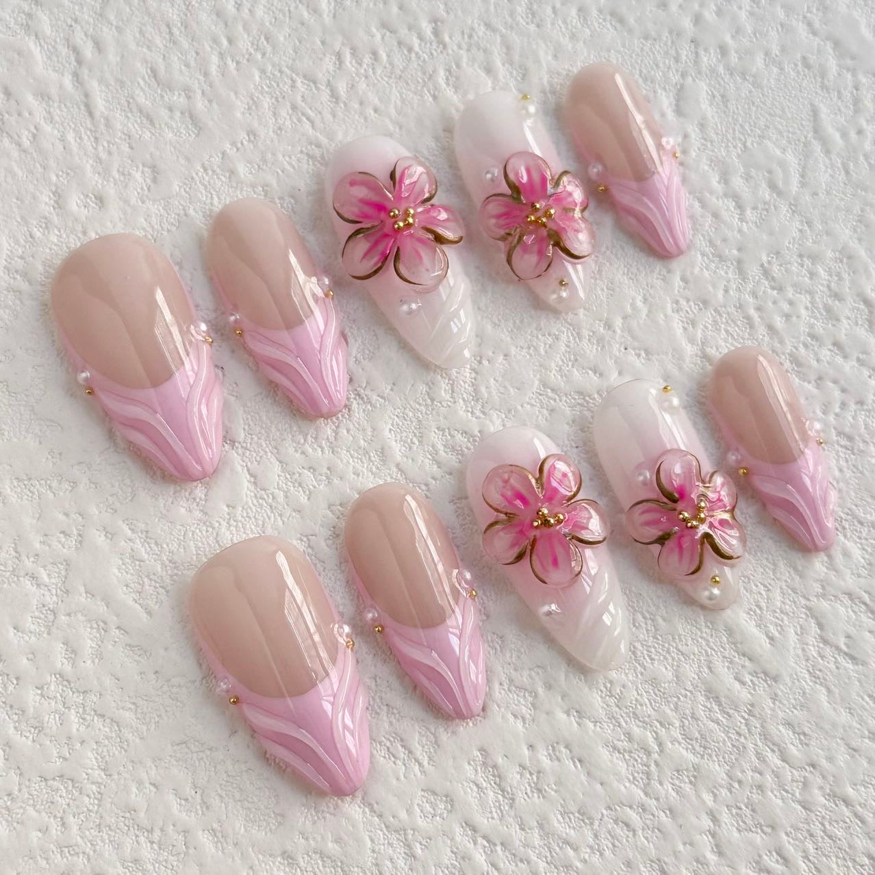 Pink Paradise Press-on Nails