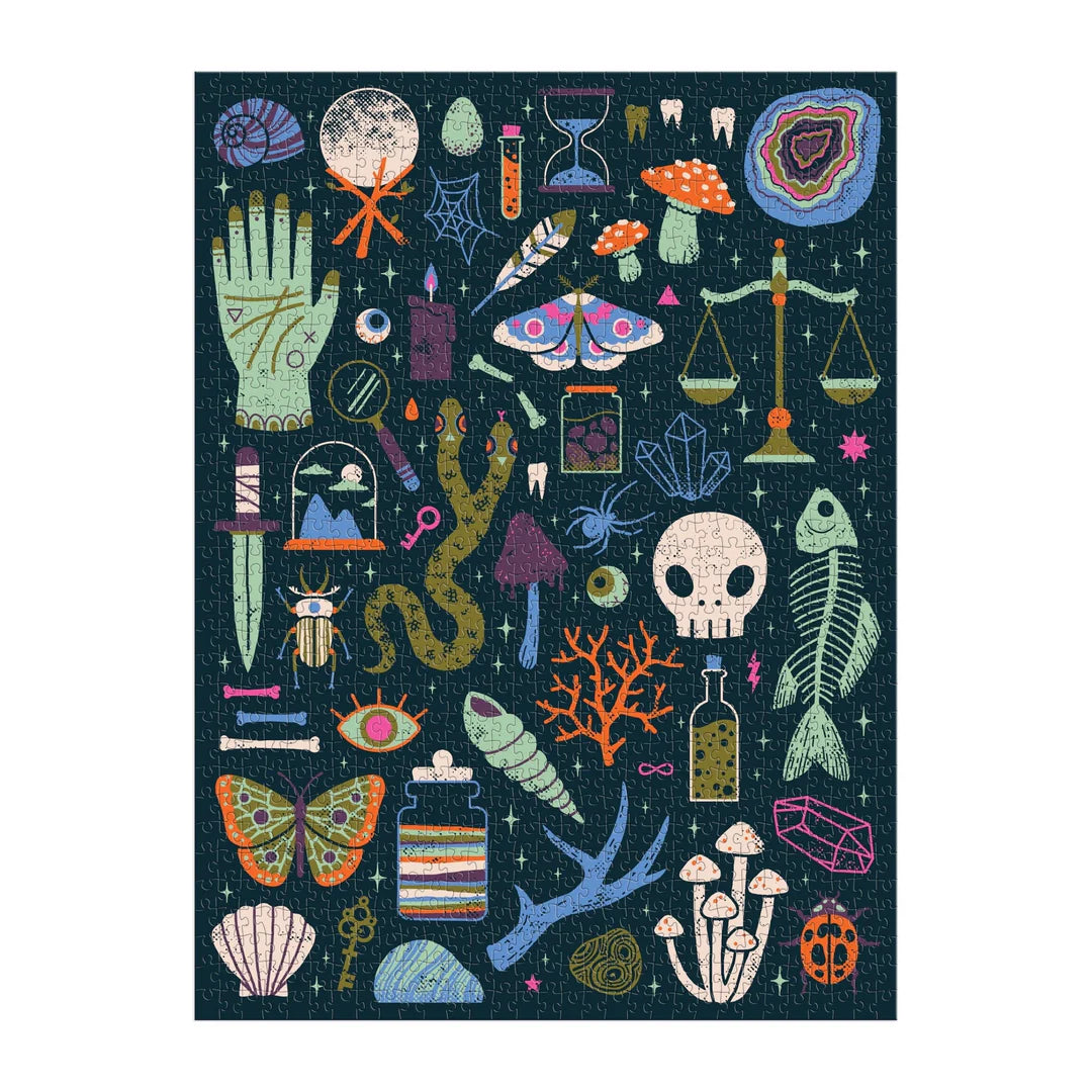 Occult and Curious 1000 Piece Glow in the Dark Puzzle